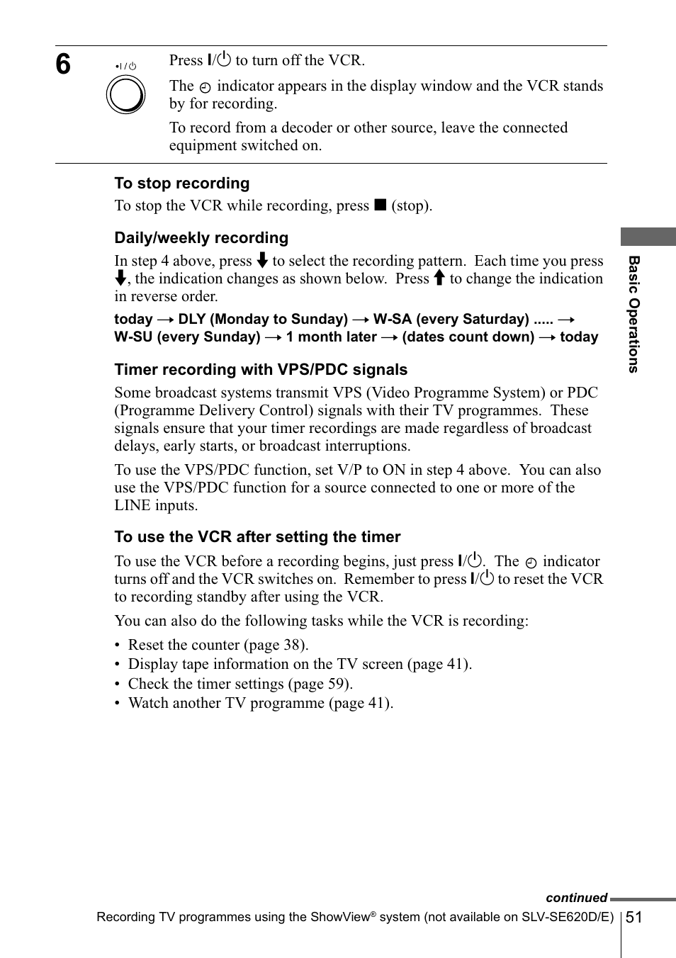 Sony SLV-SE220D User Manual | Page 51 / 80