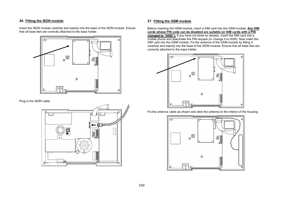 ABUS FU8007 Secvest 2WAY Base Kit Installation User Manual | Page 100 / 106