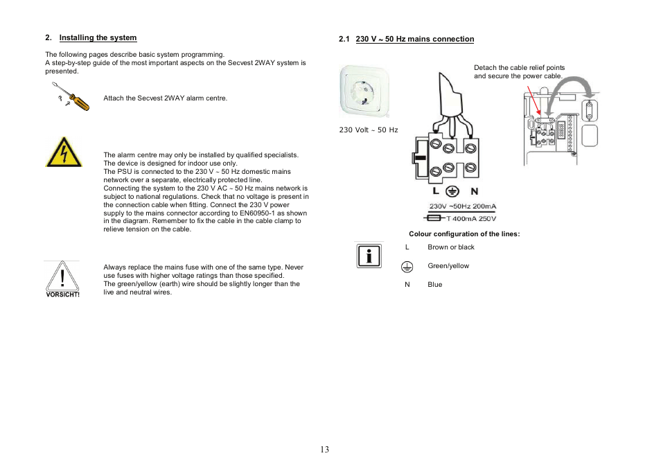ABUS FU8007 Secvest 2WAY Base Kit Installation User Manual | Page 13 / 106