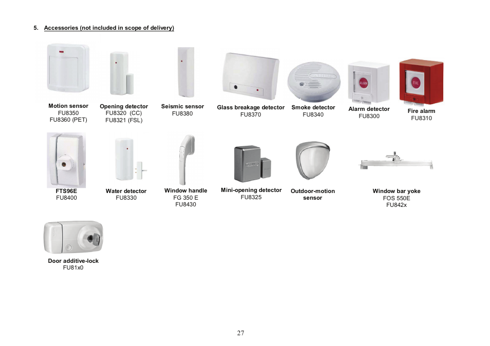 ABUS FU8007 Secvest 2WAY Base Kit Installation User Manual | Page 27 / 106
