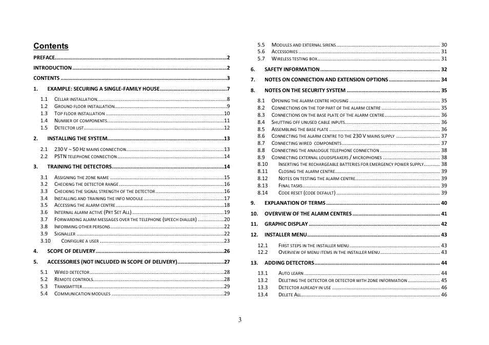 ABUS FU8007 Secvest 2WAY Base Kit Installation User Manual | Page 3 / 106
