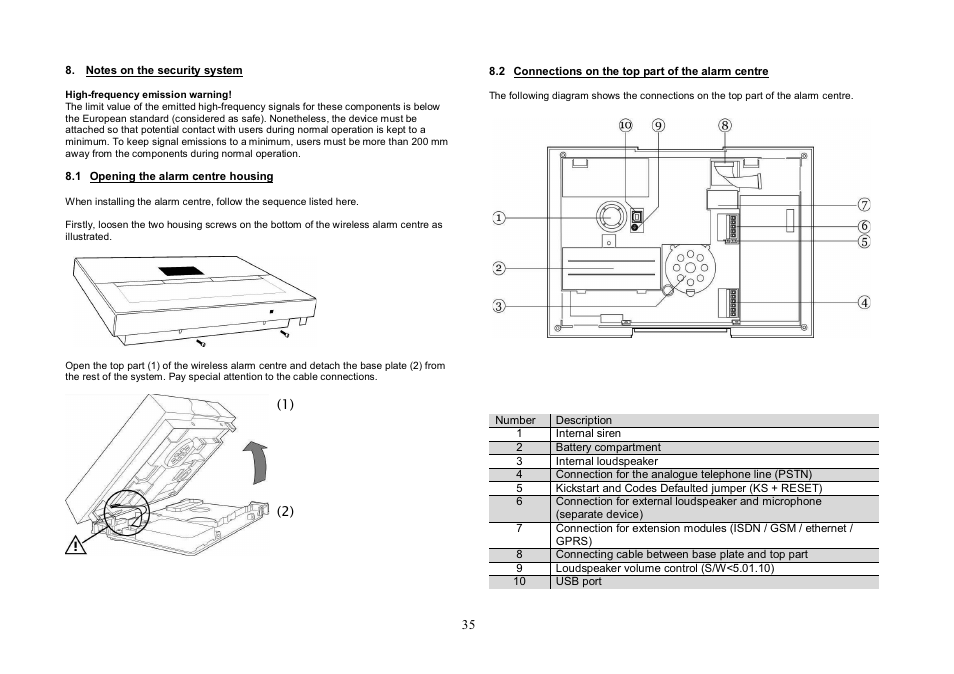 ABUS FU8007 Secvest 2WAY Base Kit Installation User Manual | Page 35 / 106