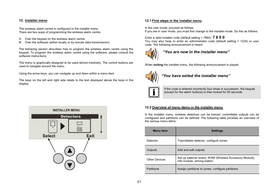 ABUS FU8007 Secvest 2WAY Base Kit Installation User Manual | Page 43 / 106