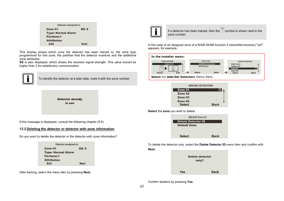 ABUS FU8007 Secvest 2WAY Base Kit Installation User Manual | Page 45 / 106