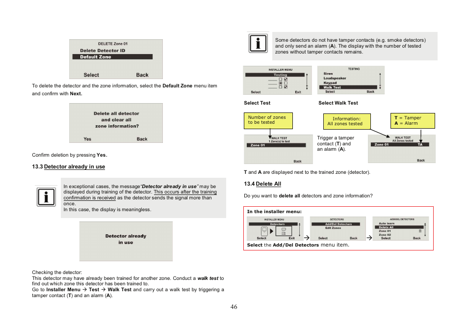 ABUS FU8007 Secvest 2WAY Base Kit Installation User Manual | Page 46 / 106