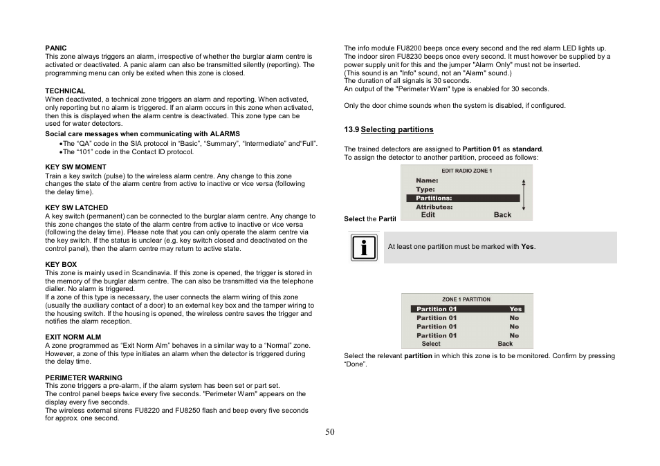 ABUS FU8007 Secvest 2WAY Base Kit Installation User Manual | Page 50 / 106