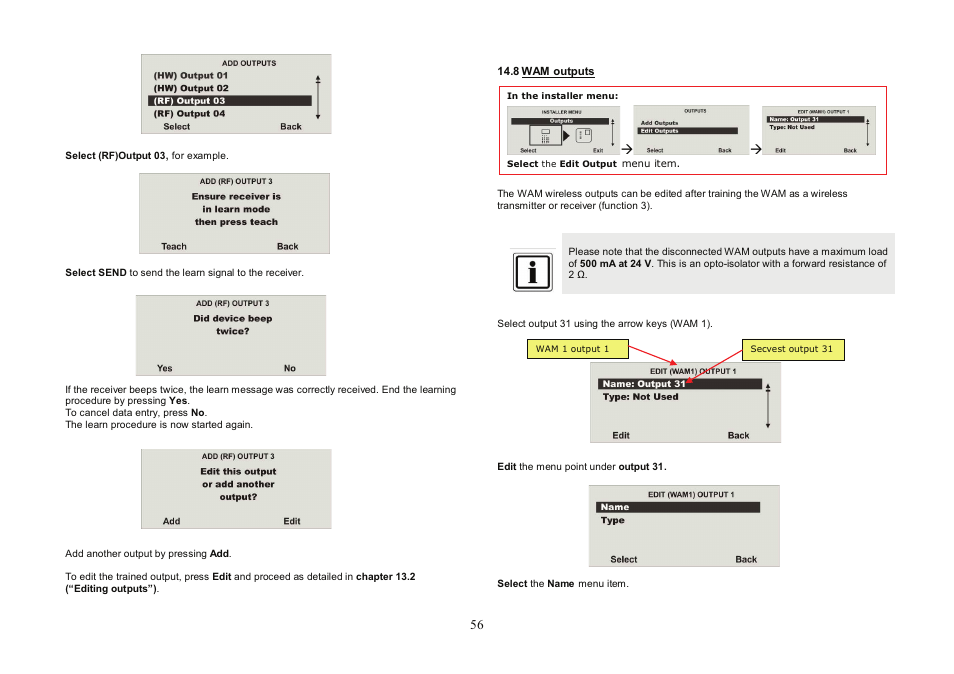 ABUS FU8007 Secvest 2WAY Base Kit Installation User Manual | Page 56 / 106