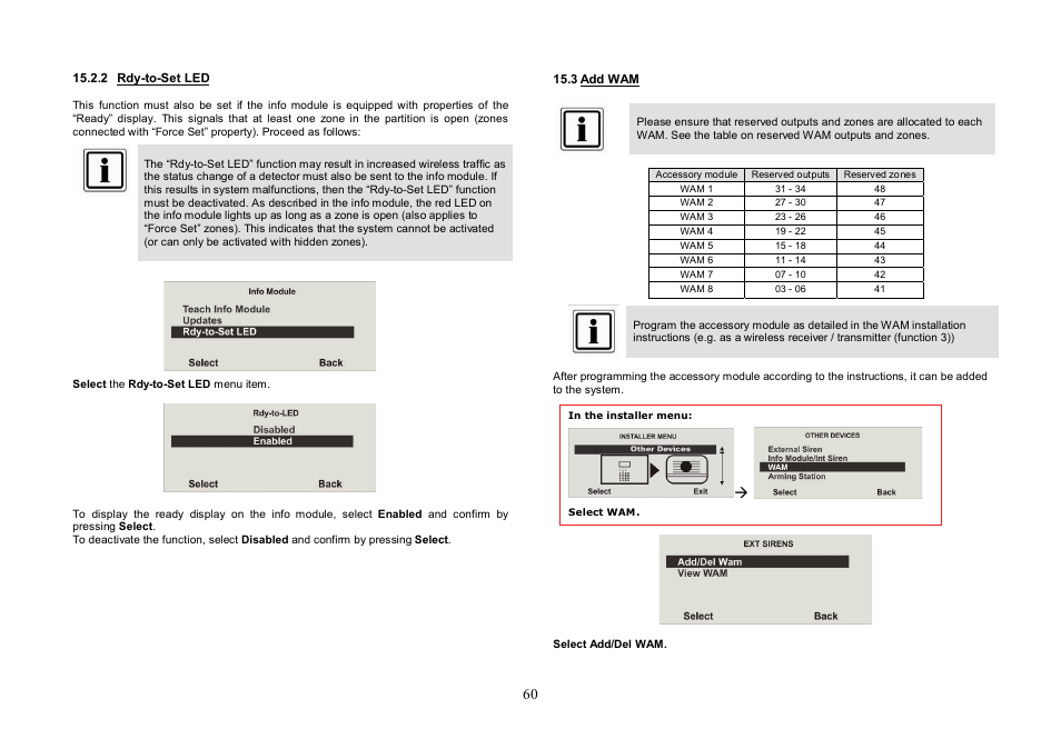 ABUS FU8007 Secvest 2WAY Base Kit Installation User Manual | Page 60 / 106