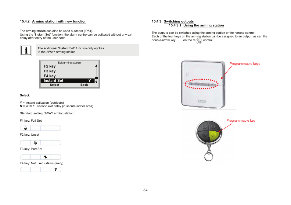 ABUS FU8007 Secvest 2WAY Base Kit Installation User Manual | Page 64 / 106