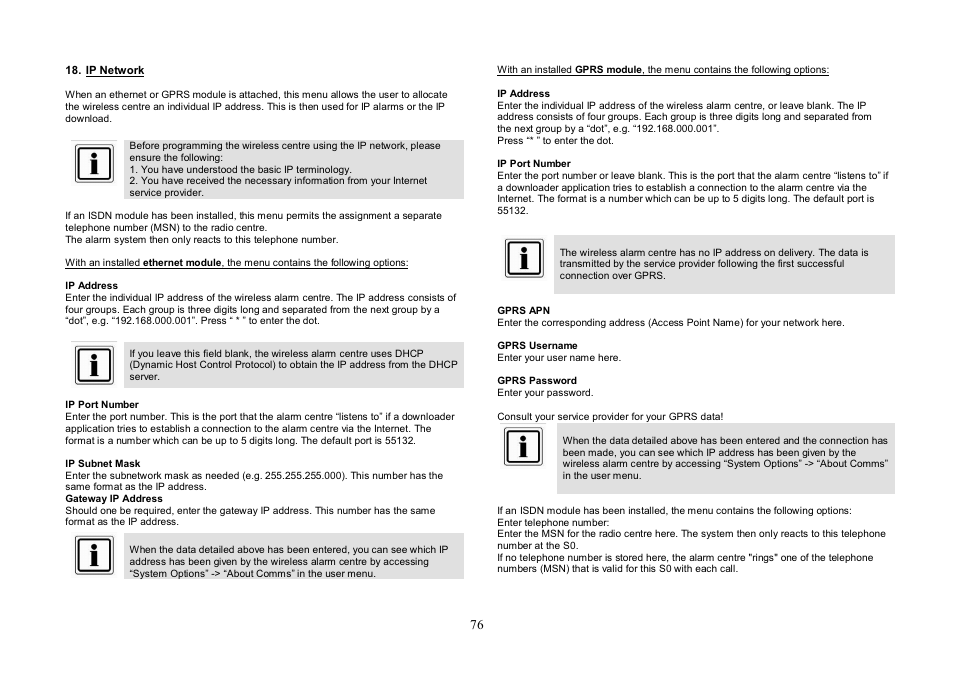ABUS FU8007 Secvest 2WAY Base Kit Installation User Manual | Page 76 / 106