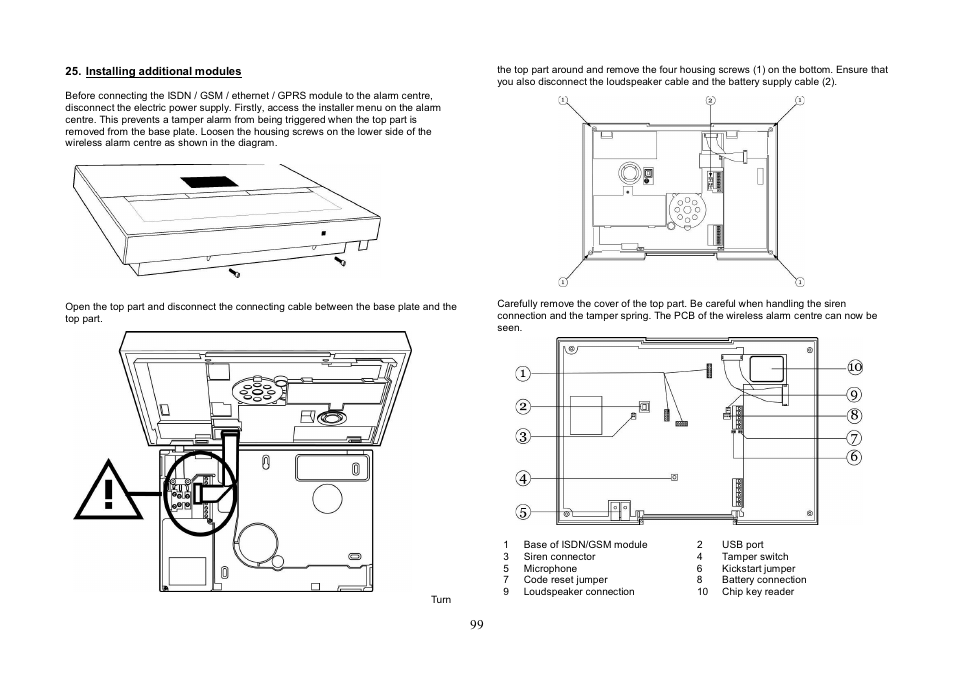 ABUS FU8007 Secvest 2WAY Base Kit Installation User Manual | Page 99 / 106