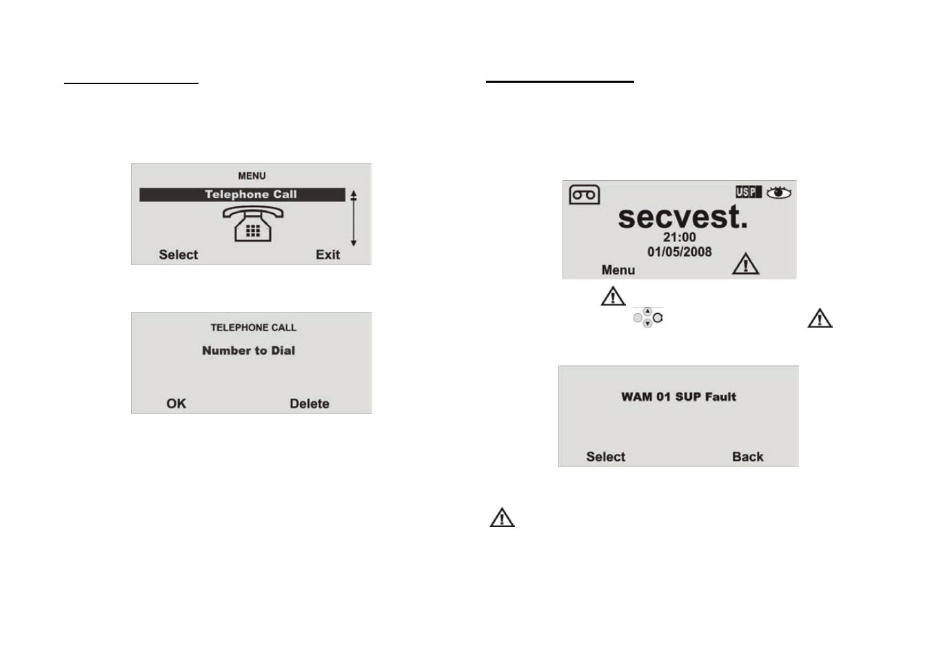 Error displays | ABUS FU8007 Secvest 2WAY Base Kit Operating instructions User Manual | Page 40 / 48
