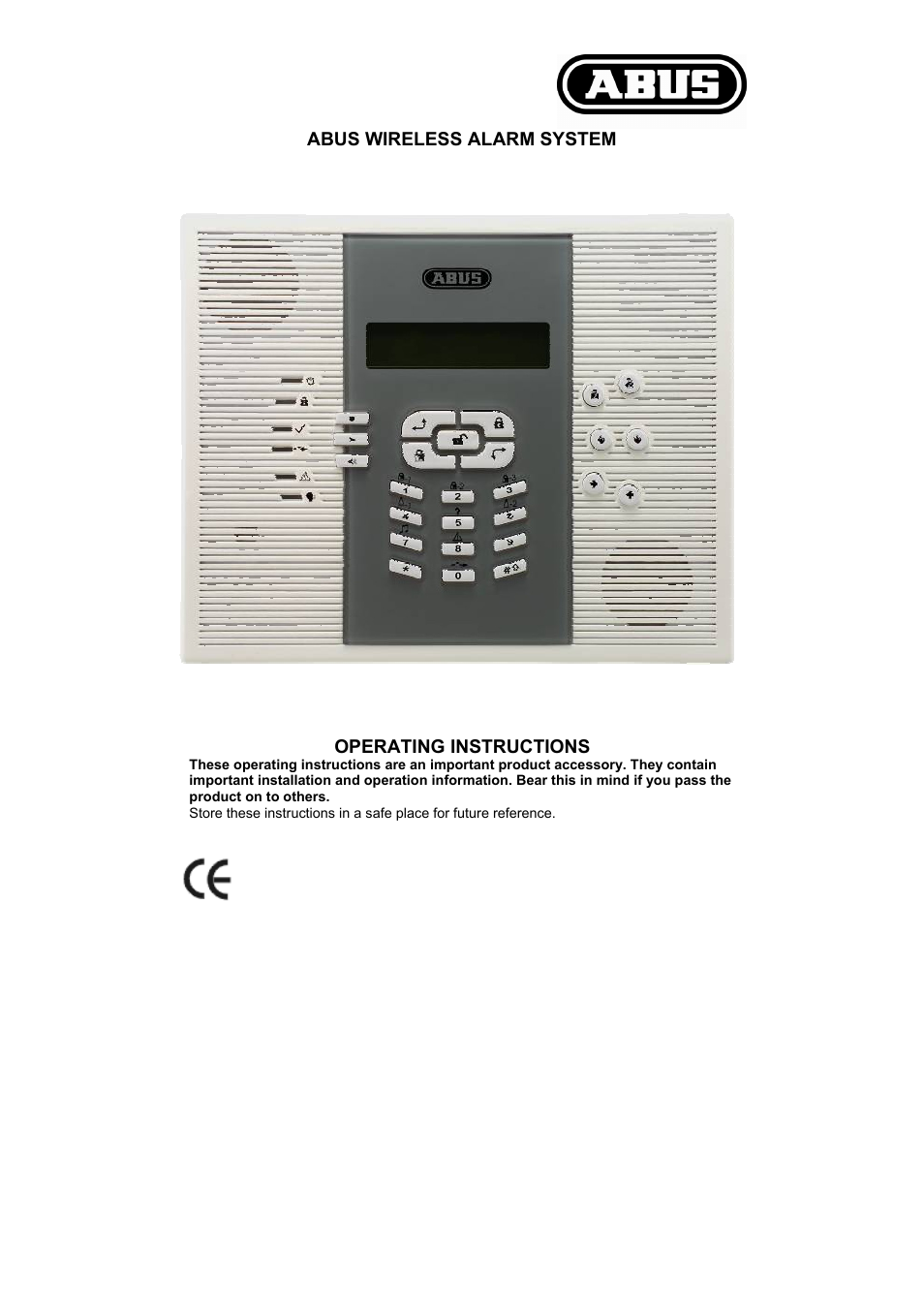 ABUS FU9001 Privest Wireless Alarm Base Set Operating instructions User Manual | 56 pages