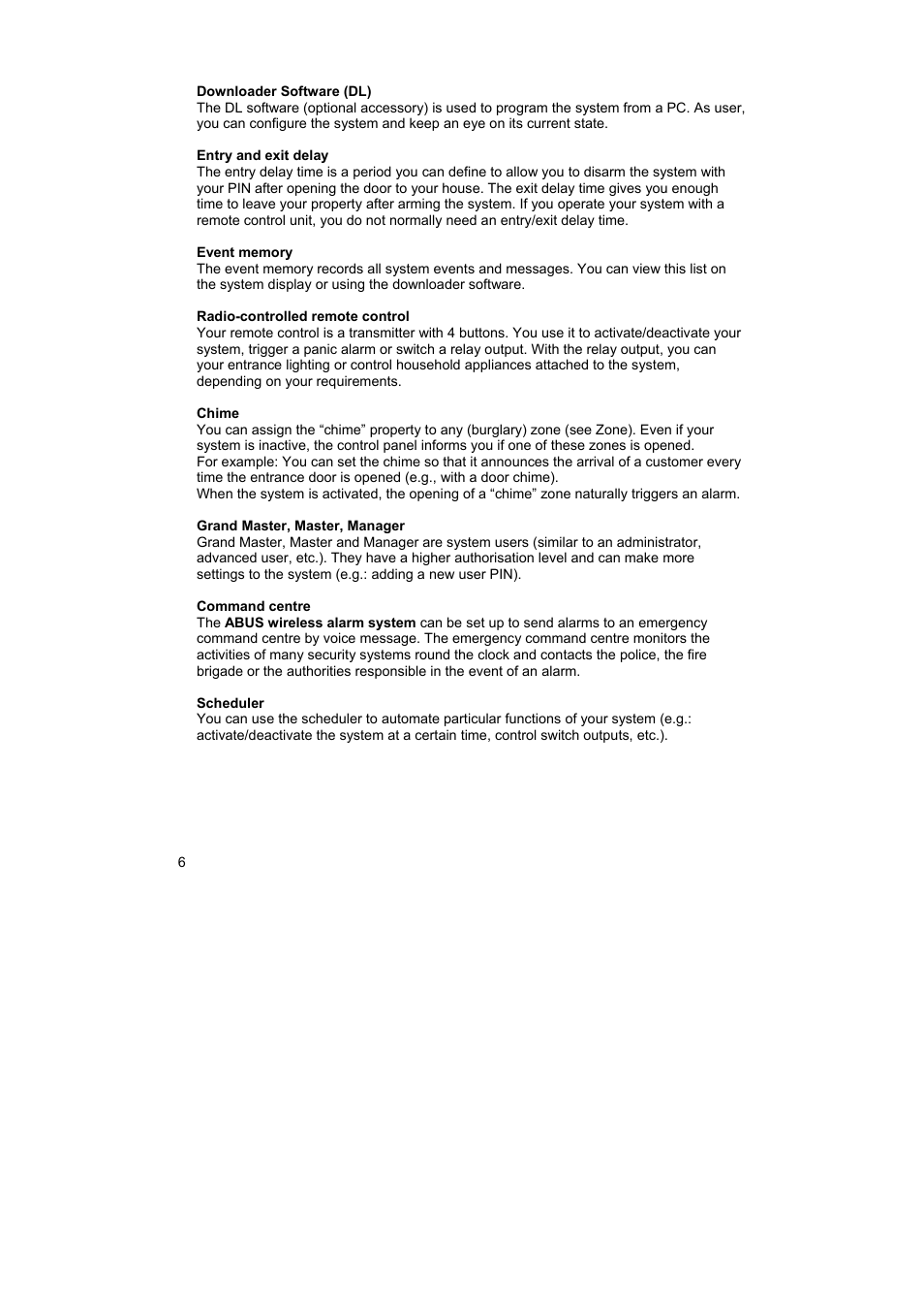 ABUS FU9001 Privest Wireless Alarm Base Set Operating instructions User Manual | Page 10 / 56