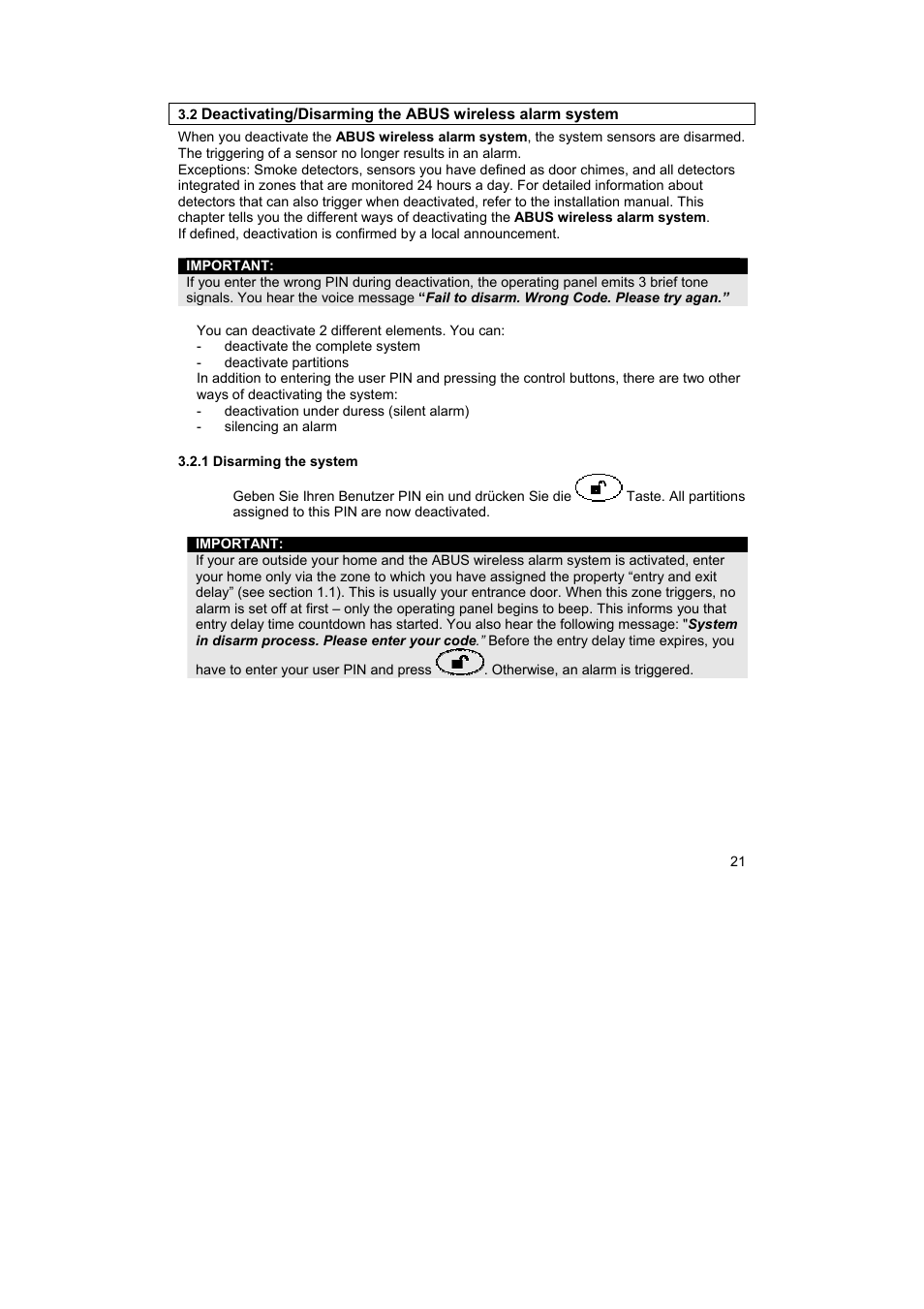 ABUS FU9001 Privest Wireless Alarm Base Set Operating instructions User Manual | Page 25 / 56