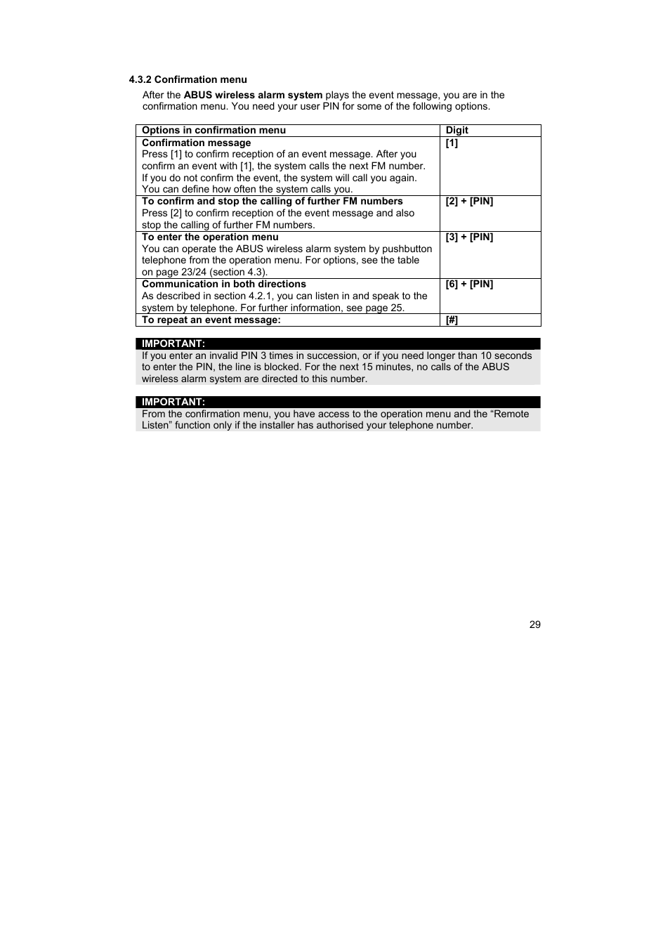 ABUS FU9001 Privest Wireless Alarm Base Set Operating instructions User Manual | Page 33 / 56