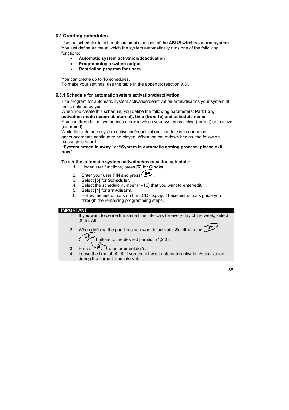 ABUS FU9001 Privest Wireless Alarm Base Set Operating instructions User Manual | Page 39 / 56