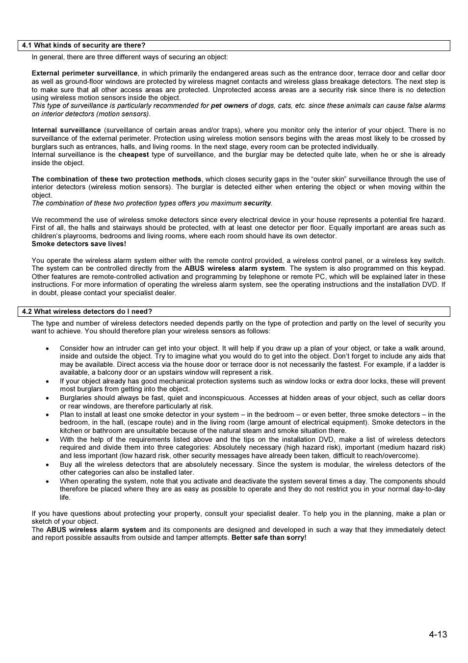 ABUS FU9001 Privest Wireless Alarm Base Set Installation User Manual | Page 13 / 96
