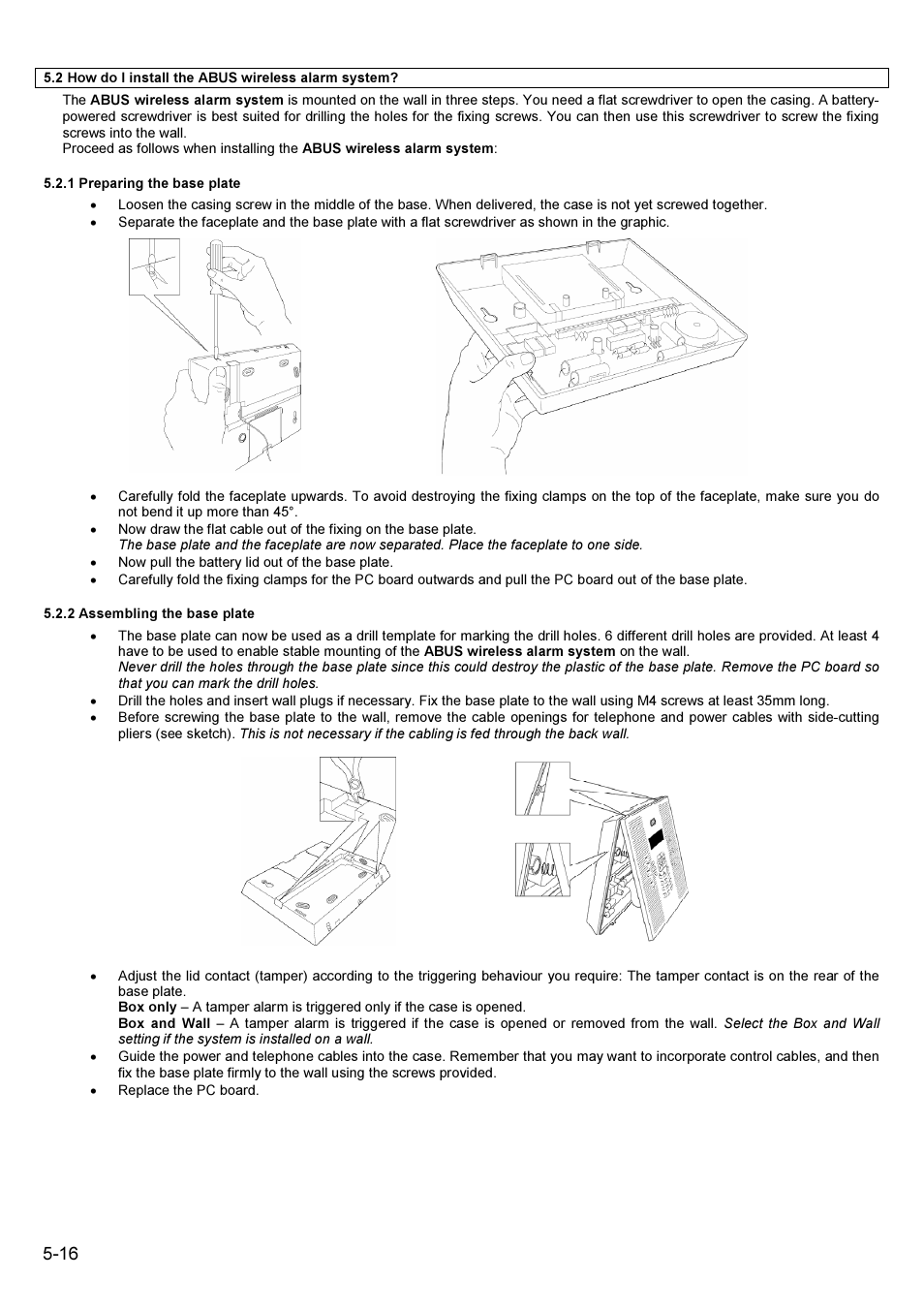 ABUS FU9001 Privest Wireless Alarm Base Set Installation User Manual | Page 16 / 96