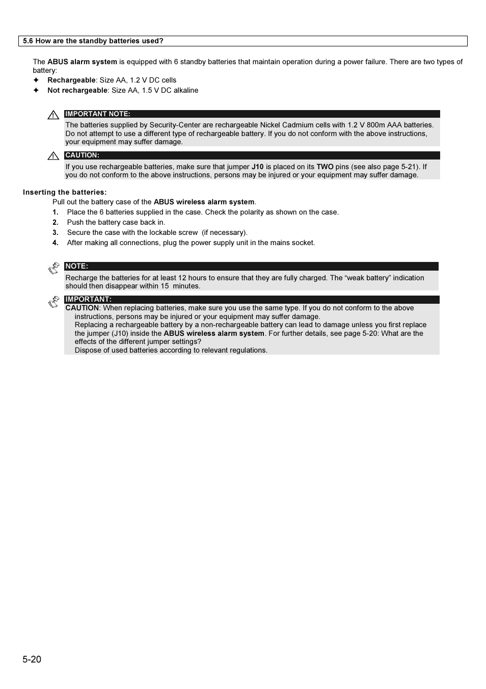 ABUS FU9001 Privest Wireless Alarm Base Set Installation User Manual | Page 20 / 96
