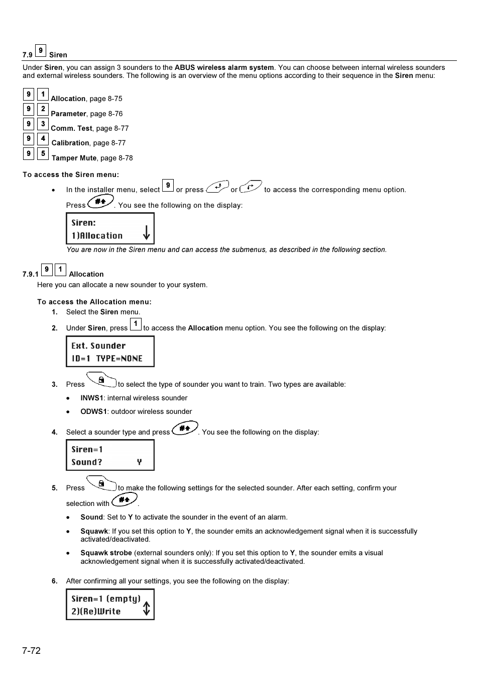 ABUS FU9001 Privest Wireless Alarm Base Set Installation User Manual | Page 72 / 96