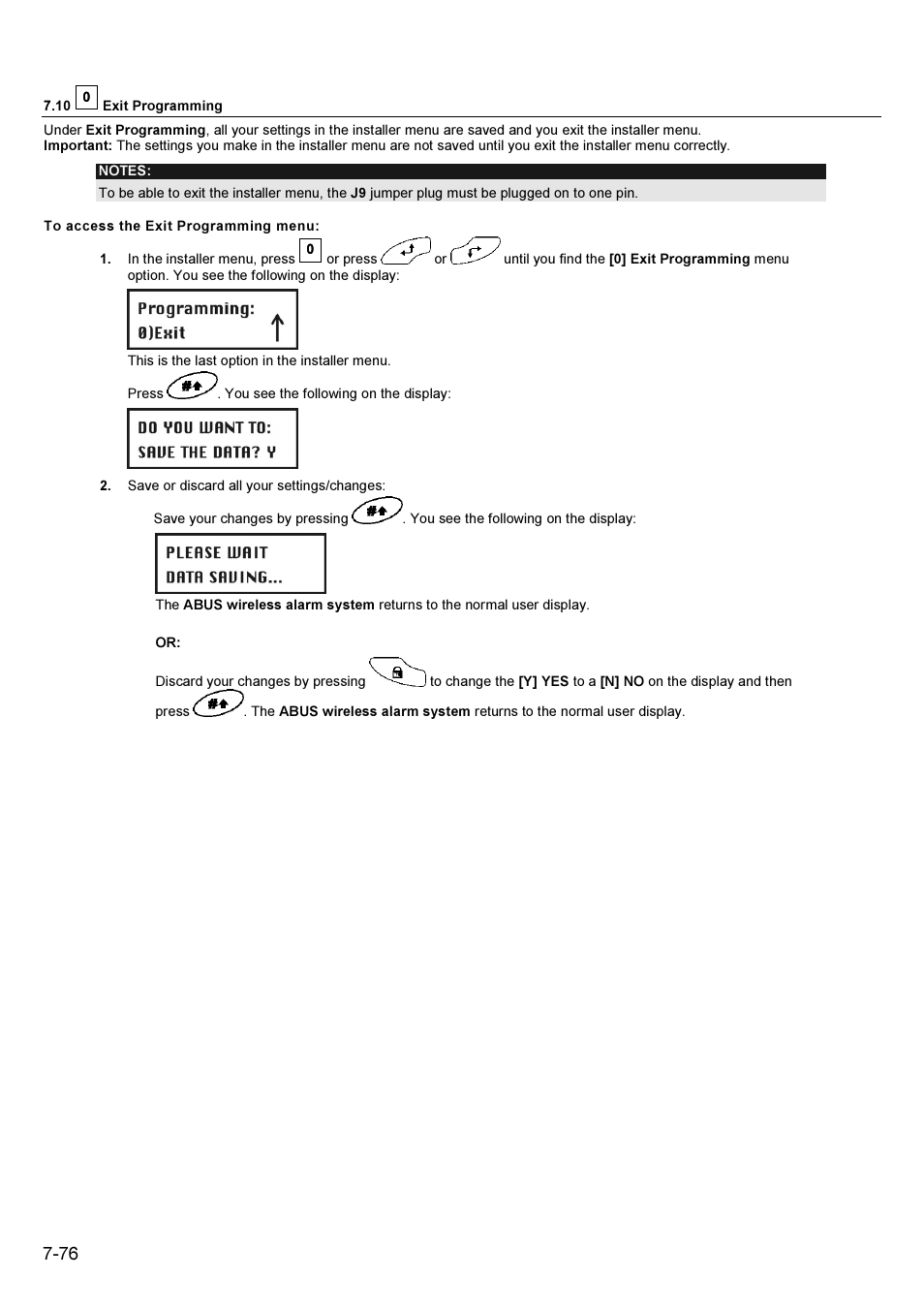 ABUS FU9001 Privest Wireless Alarm Base Set Installation User Manual | Page 76 / 96