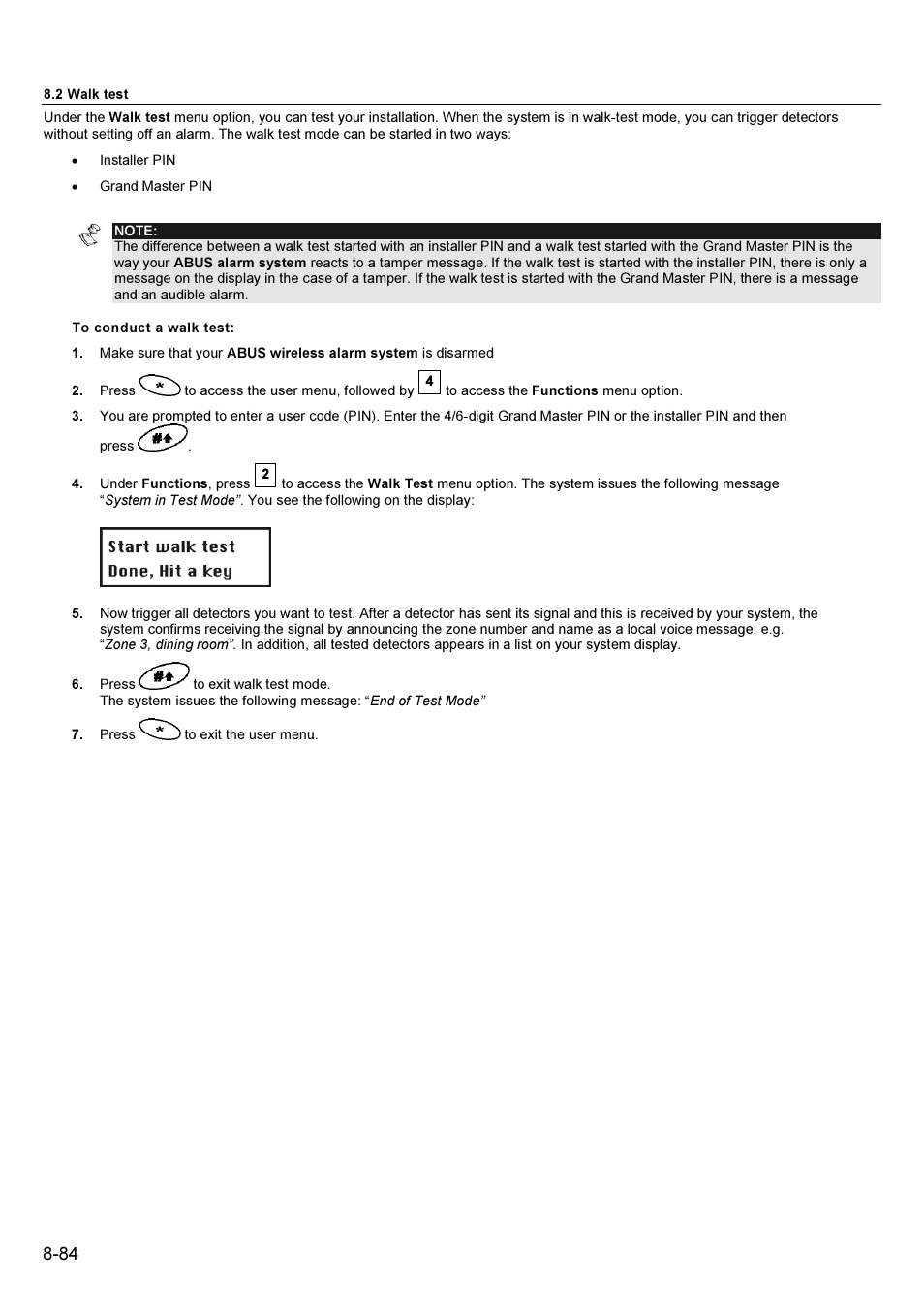 ABUS FU9001 Privest Wireless Alarm Base Set Installation User Manual | Page 84 / 96