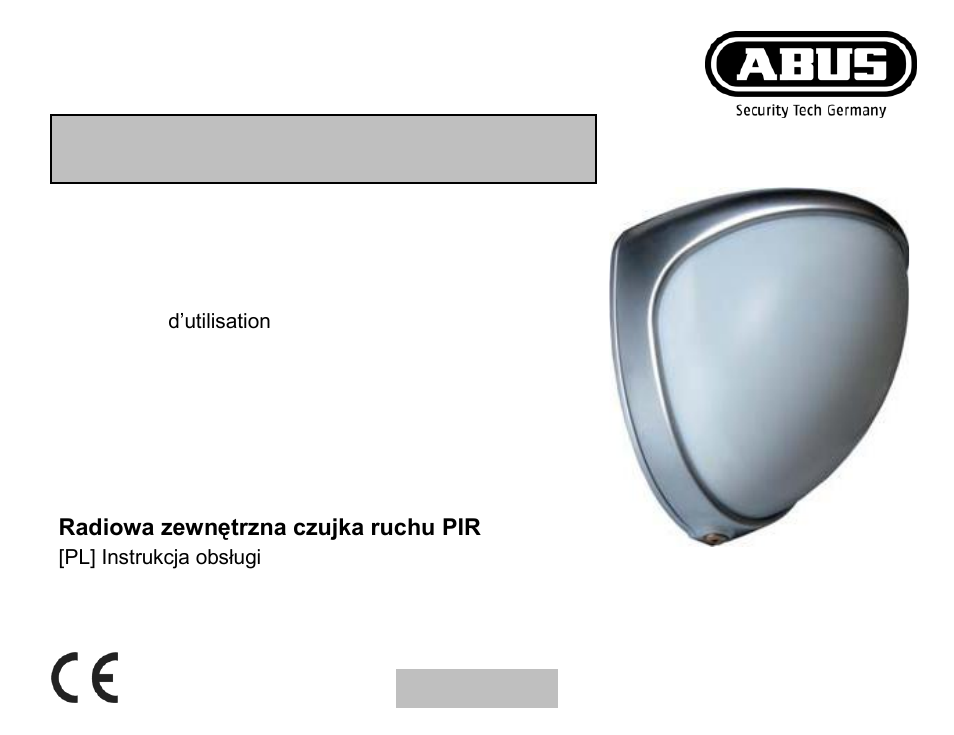 ABUS FUBW50021 Secvest wireless outdoor motion detector User Manual | 110 pages