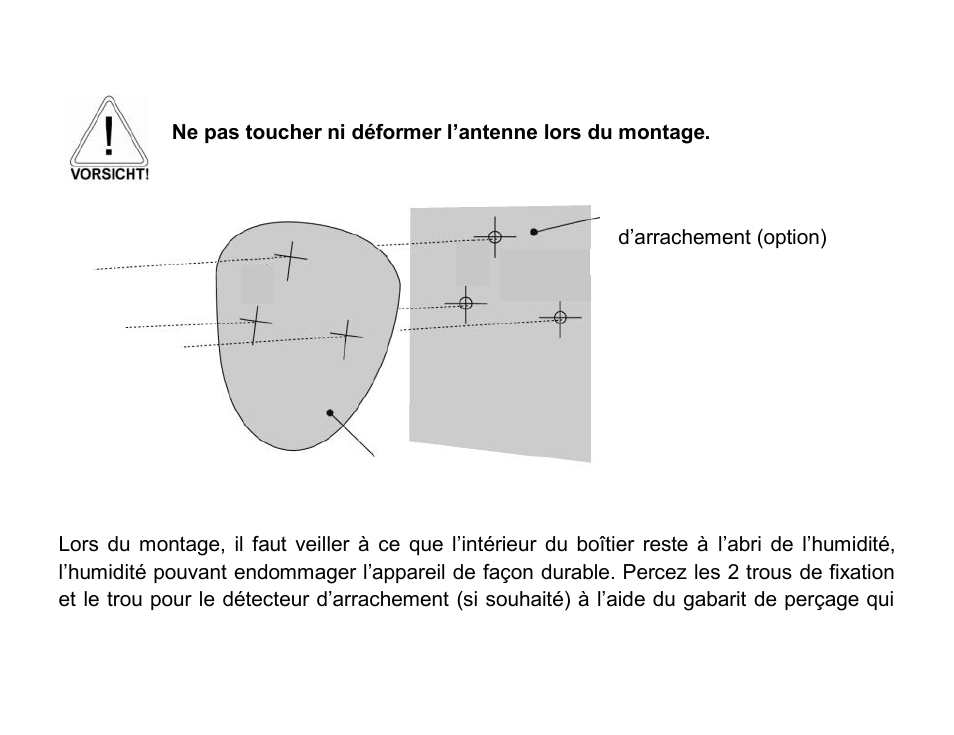 Montage | ABUS FUBW50021 Secvest wireless outdoor motion detector User Manual | Page 43 / 110