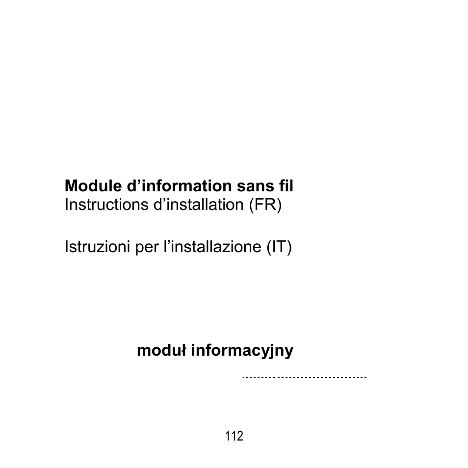 ABUS FU8200 Secvest 2WAY Wireless Info Module User Manual | Page 112 / 155