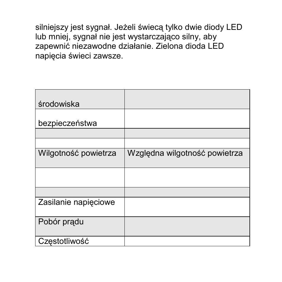 Dane techniczne | ABUS FU8200 Secvest 2WAY Wireless Info Module User Manual | Page 153 / 155