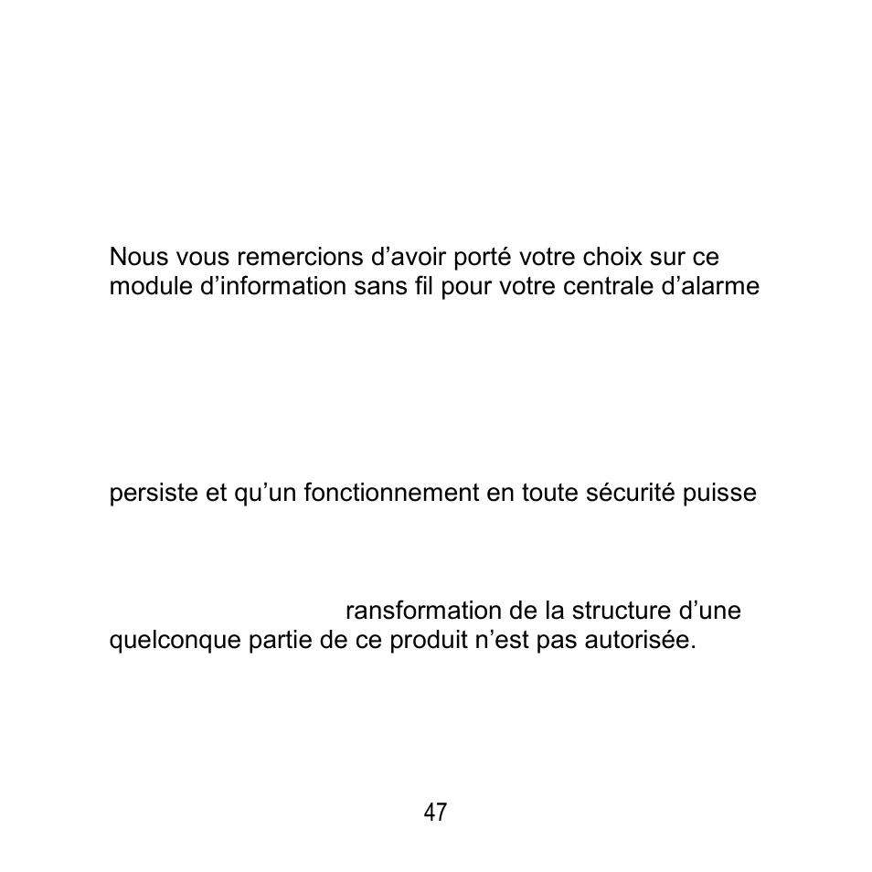 Préface | ABUS FU8200 Secvest 2WAY Wireless Info Module User Manual | Page 47 / 155