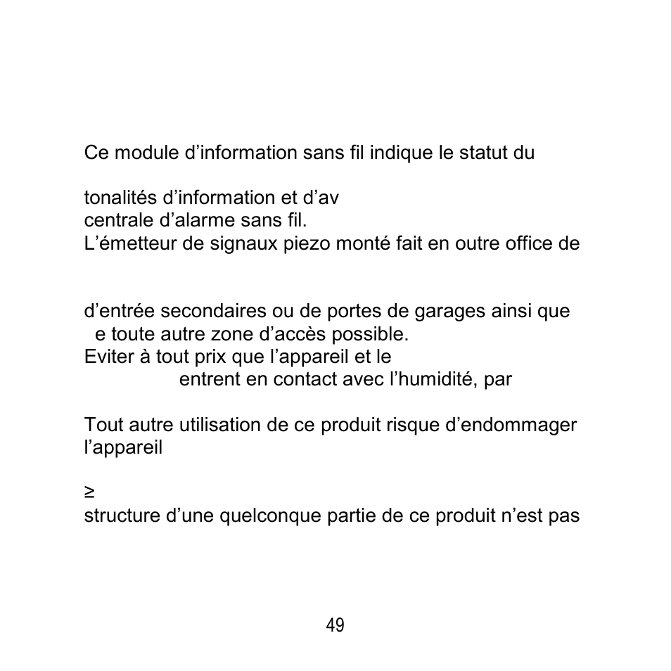 Utilisation conforme | ABUS FU8200 Secvest 2WAY Wireless Info Module User Manual | Page 49 / 155