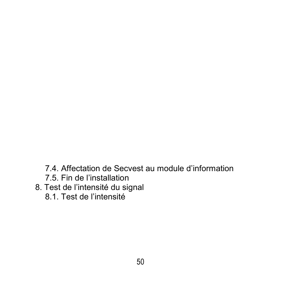 ABUS FU8200 Secvest 2WAY Wireless Info Module User Manual | Page 50 / 155