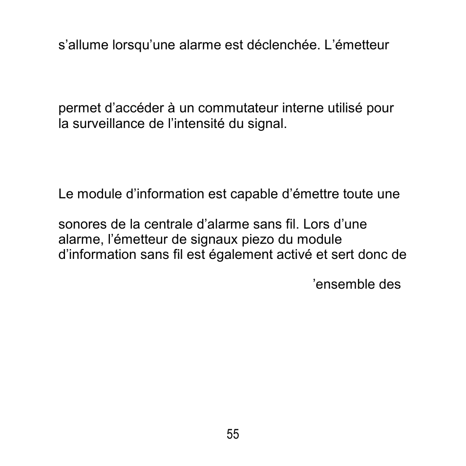 Tonalités | ABUS FU8200 Secvest 2WAY Wireless Info Module User Manual | Page 55 / 155