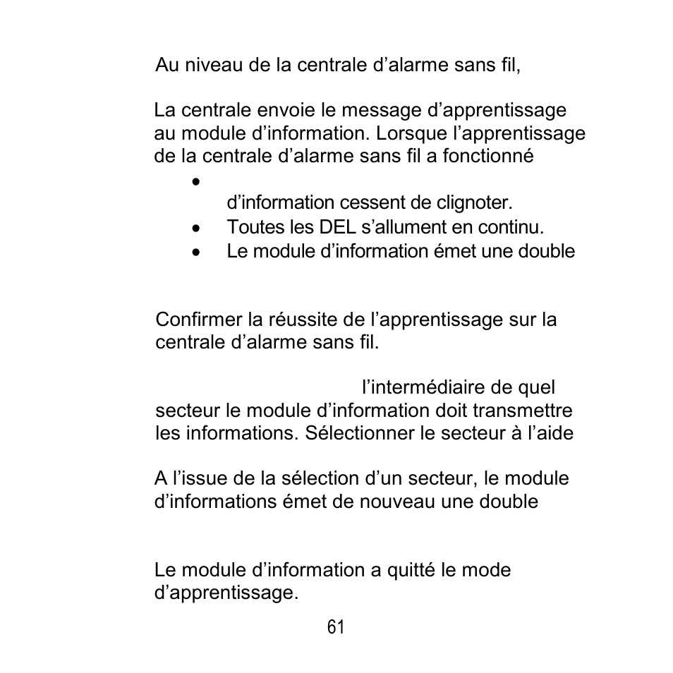 ABUS FU8200 Secvest 2WAY Wireless Info Module User Manual | Page 61 / 155