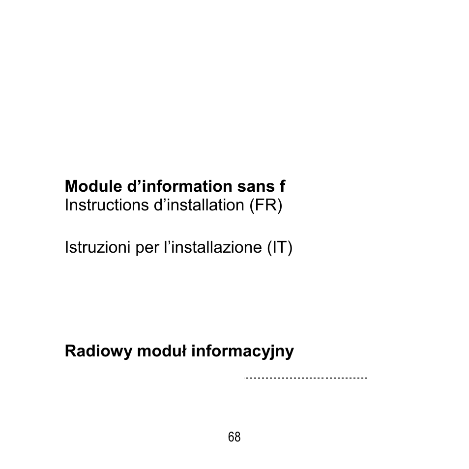 ABUS FU8200 Secvest 2WAY Wireless Info Module User Manual | Page 68 / 155