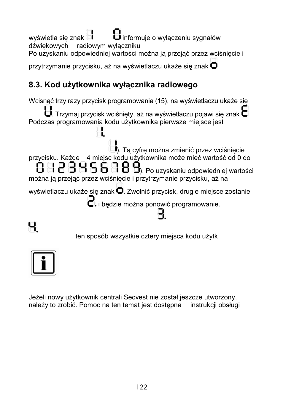 Kod użytkownika wyłącznika radiowego z kluczem | ABUS FUBE50060 Secvest 2WAY Wireless Key Switch User Manual | Page 122 / 130