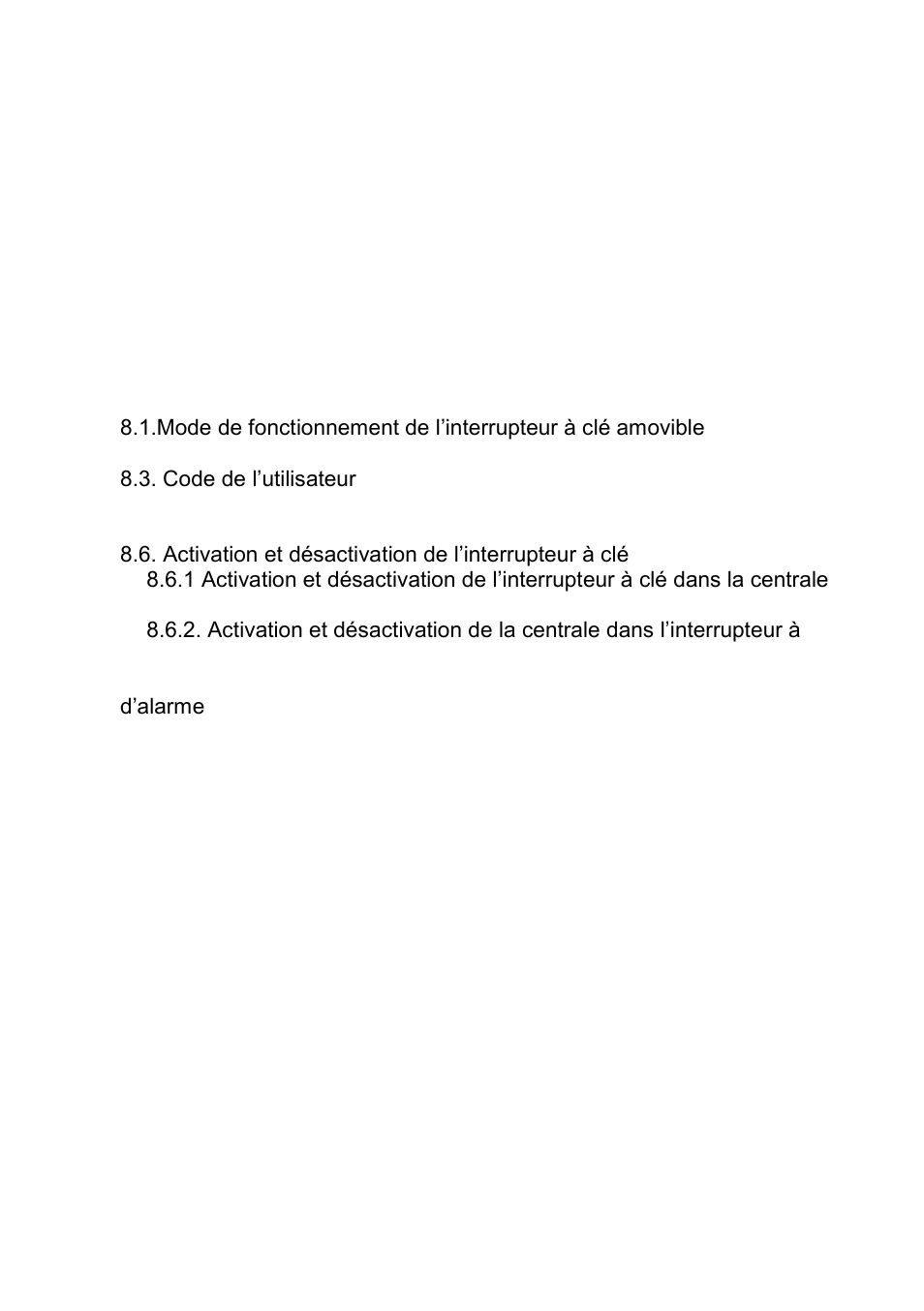 Contenu | ABUS FUBE50060 Secvest 2WAY Wireless Key Switch User Manual | Page 41 / 130