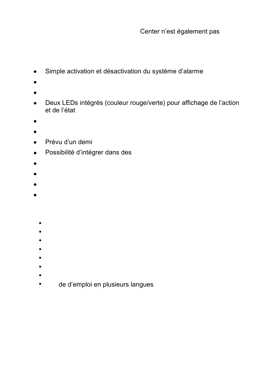 Caractéristiques principales 5. quantité livrée, Caractéristiques principales, Quantité livrée | ABUS FUBE50060 Secvest 2WAY Wireless Key Switch User Manual | Page 43 / 130