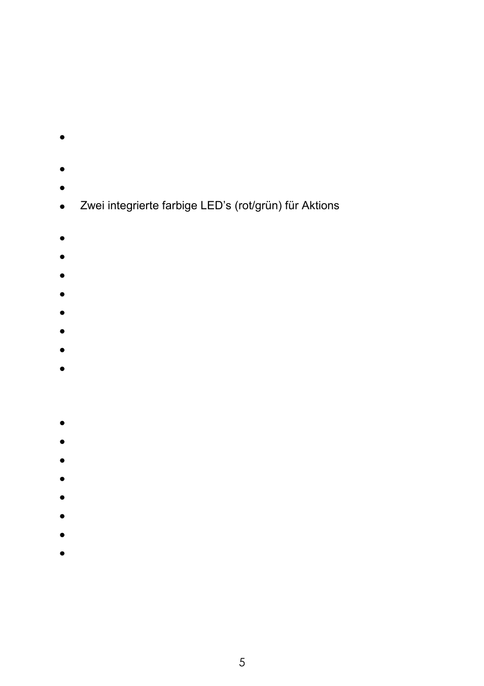 Hauptmerkmale 5. lieferumfang, Hauptmerkmale, Lieferumfang | ABUS FUBE50060 Secvest 2WAY Wireless Key Switch User Manual | Page 5 / 130