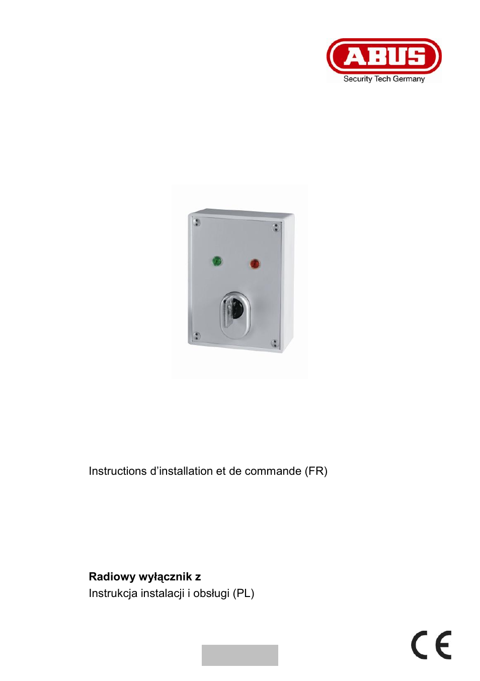Draadloze sleutelschakelaar, Installatie- en bedieningshandleiding | ABUS FUBE50060 Secvest 2WAY Wireless Key Switch User Manual | Page 75 / 130