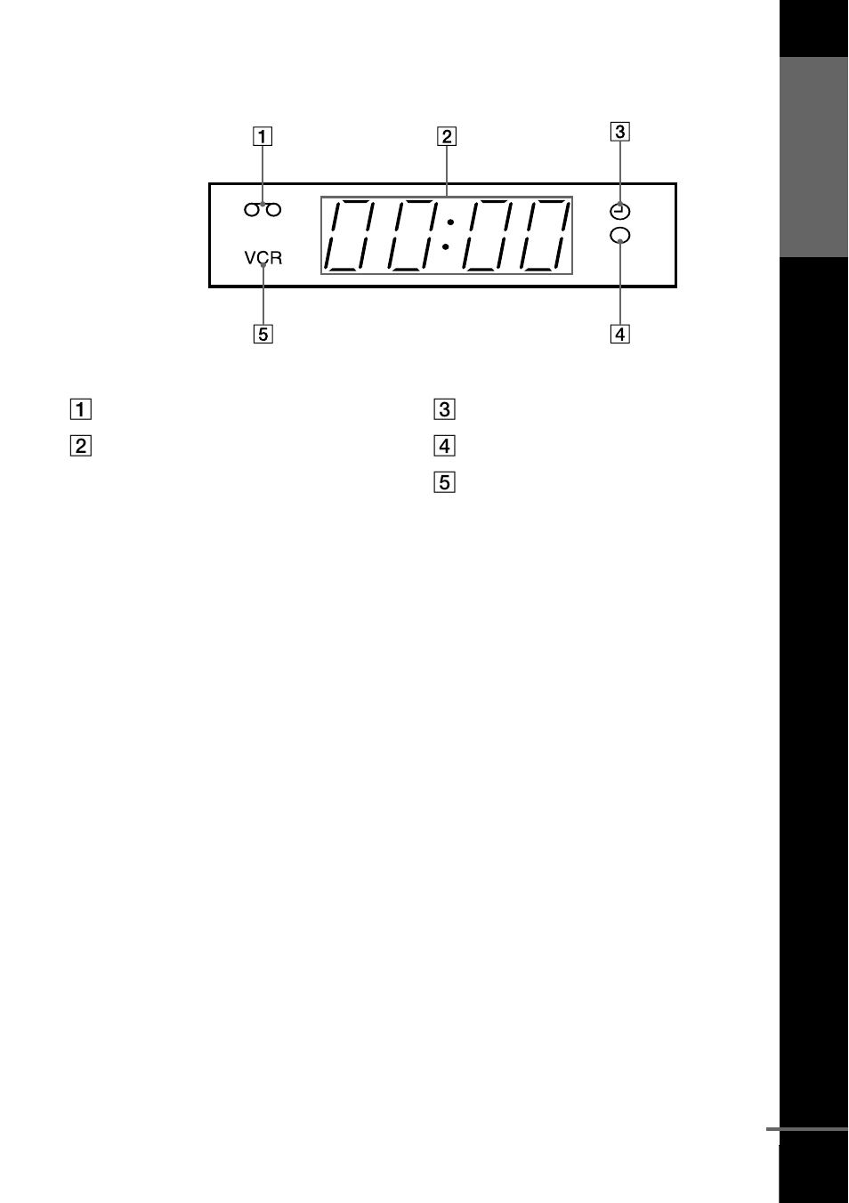 Display window | Sony SLV-SE210G User Manual | Page 5 / 56