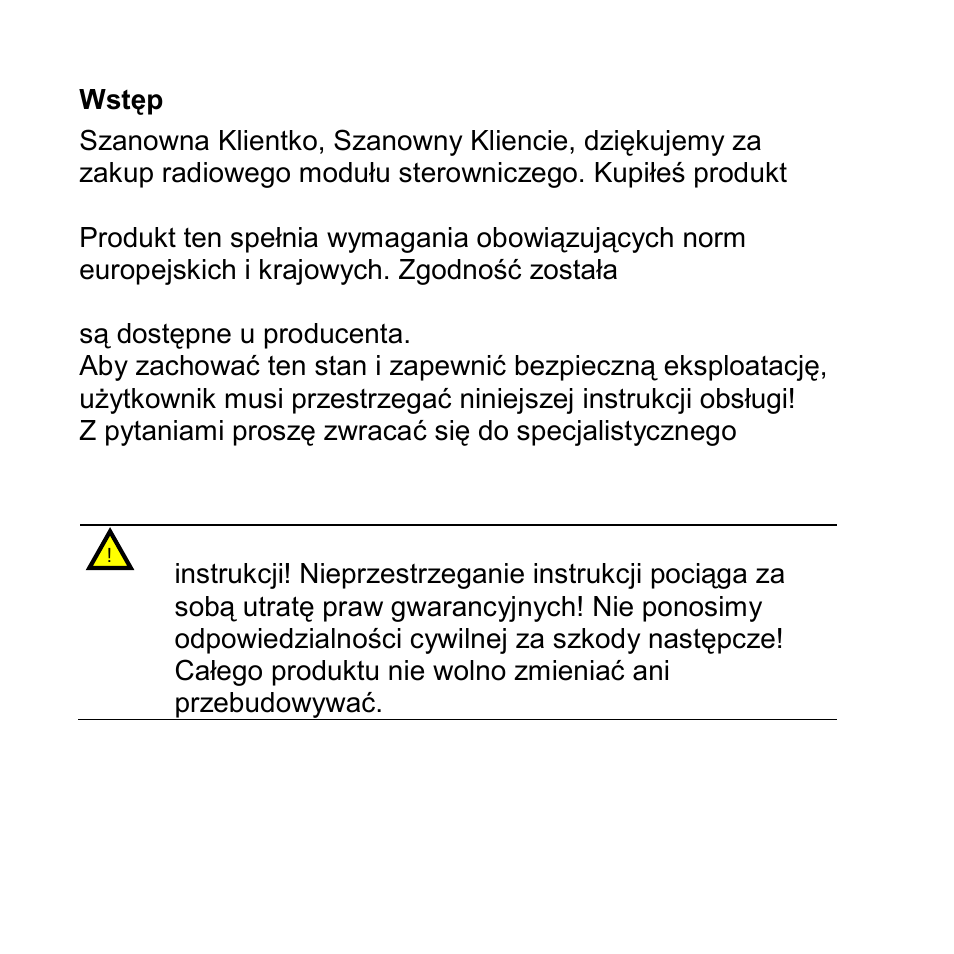 Wstęp | ABUS FU8110 Secvest 2WAY Wireless Keypad User Manual | Page 62 / 71