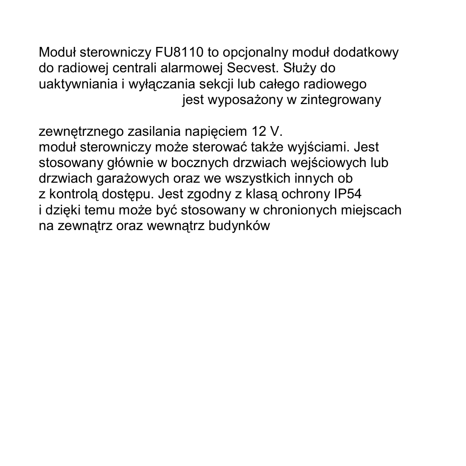 Wprowadzenie | ABUS FU8110 Secvest 2WAY Wireless Keypad User Manual | Page 63 / 71