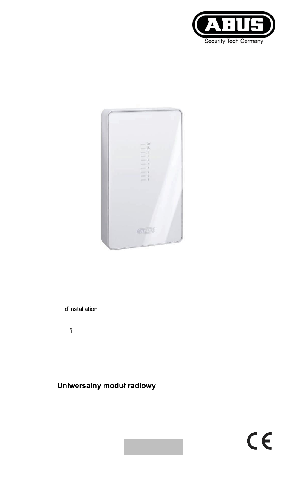 ABUS FU8211 Secvest 2WAY Wireless Universal Module User Manual | 220 pages