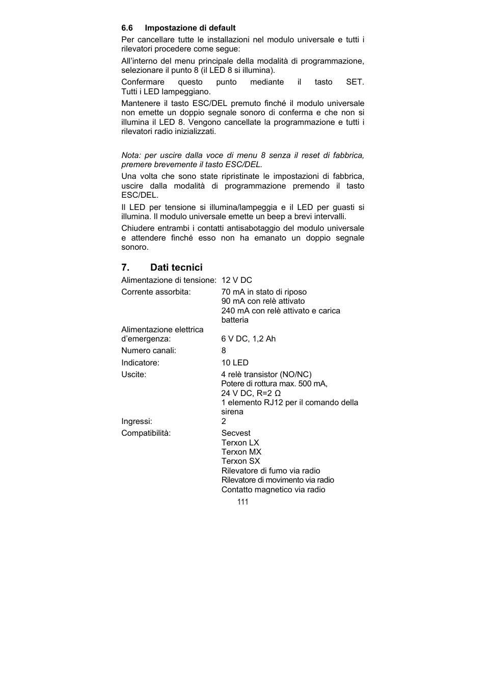 ABUS FU8211 Secvest 2WAY Wireless Universal Module User Manual | Page 123 / 220