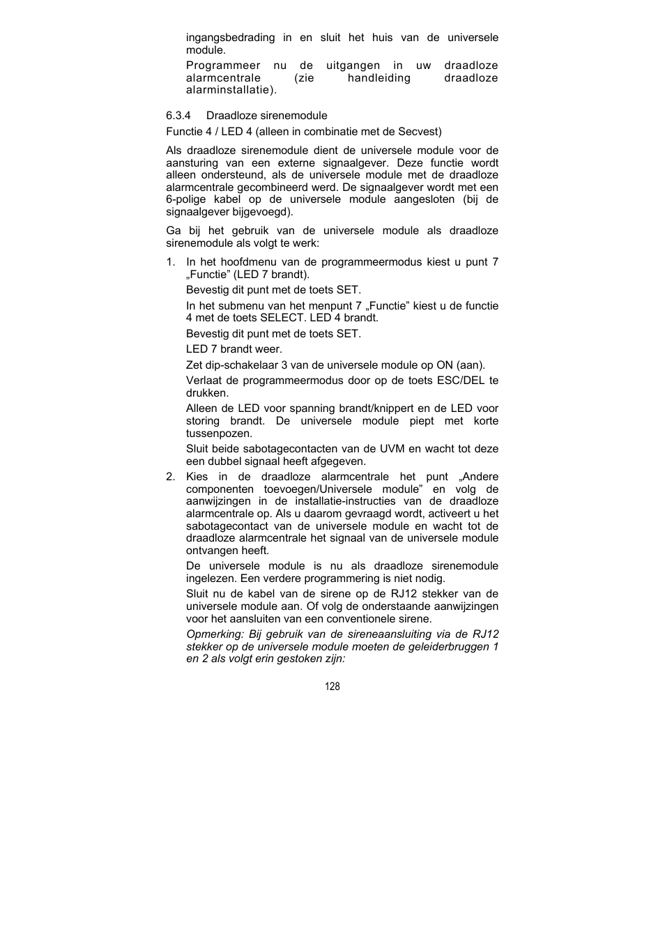 ABUS FU8211 Secvest 2WAY Wireless Universal Module User Manual | Page 140 / 220
