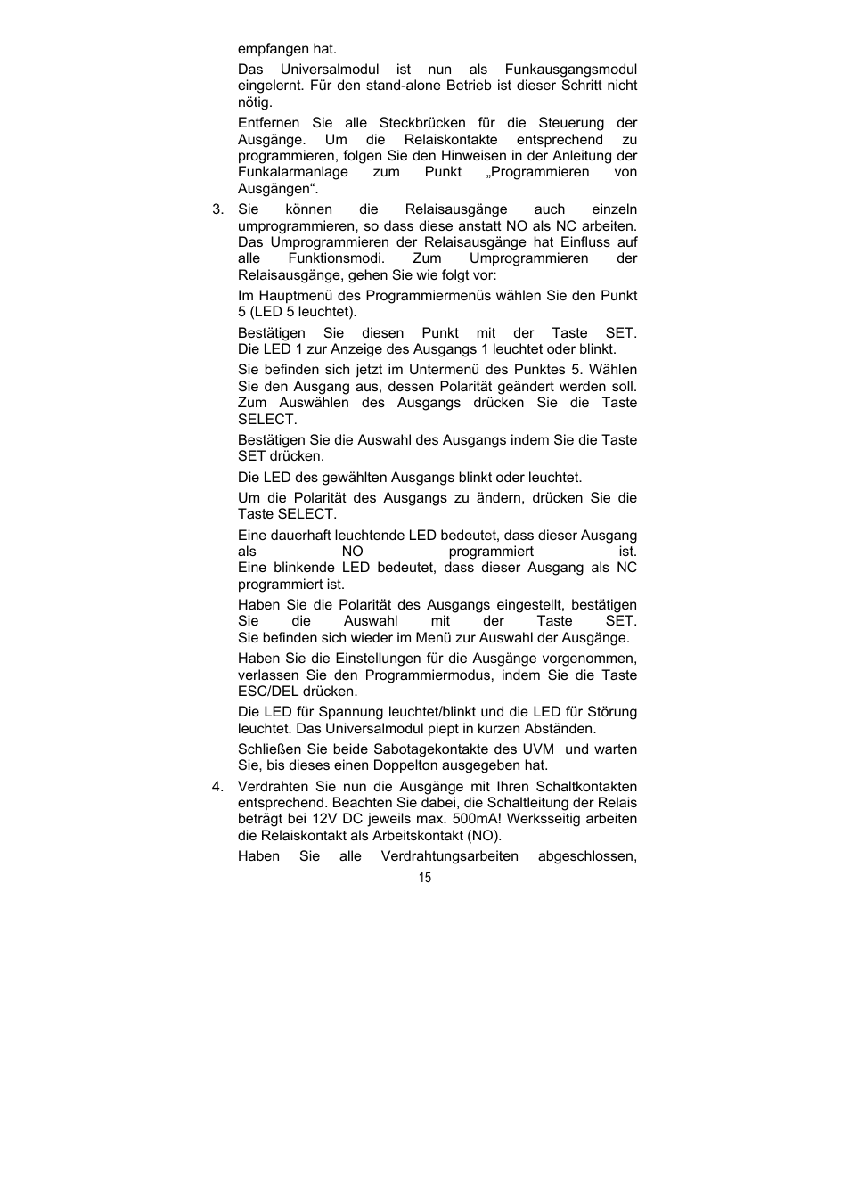 ABUS FU8211 Secvest 2WAY Wireless Universal Module User Manual | Page 15 / 220