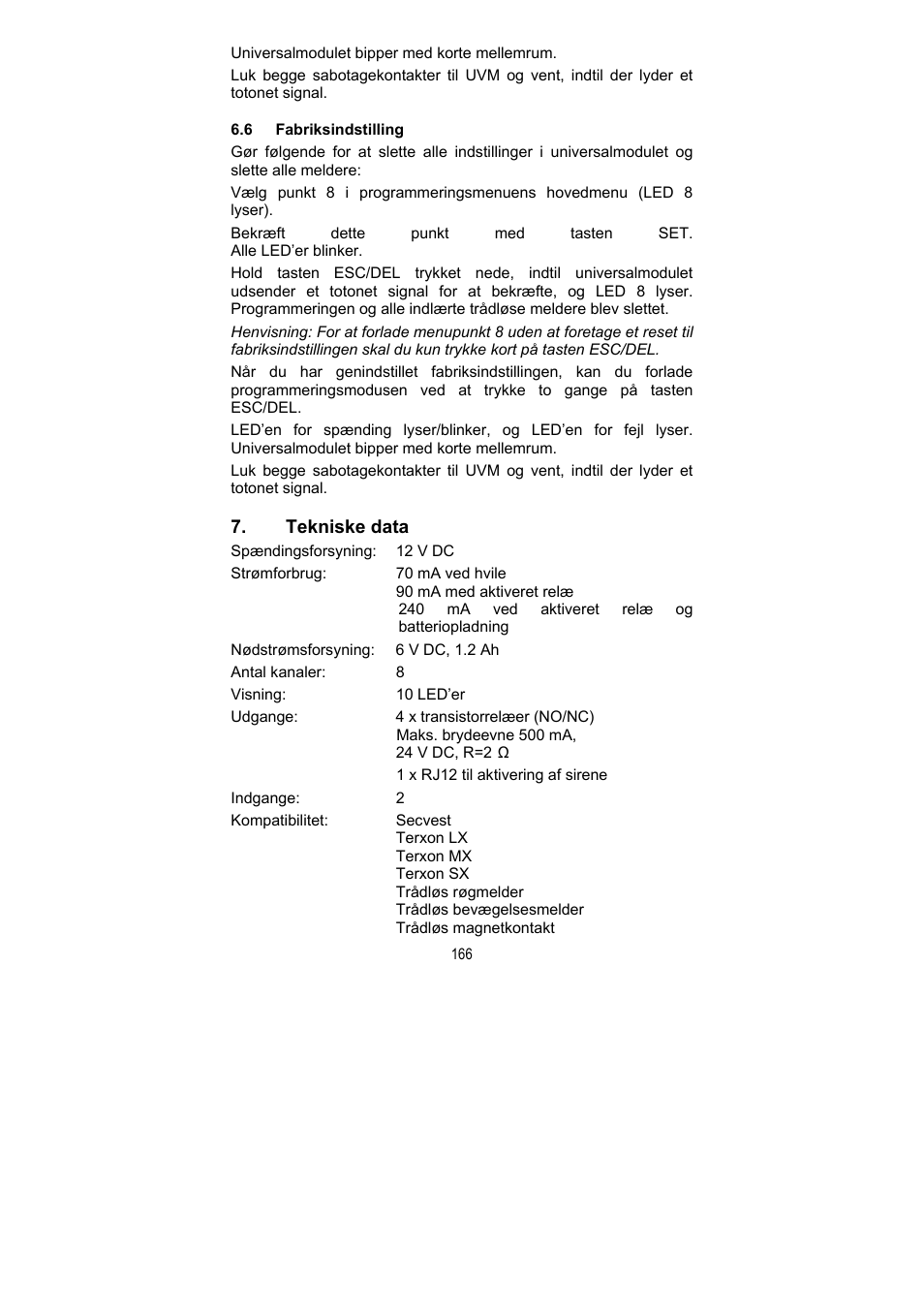ABUS FU8211 Secvest 2WAY Wireless Universal Module User Manual | Page 182 / 220
